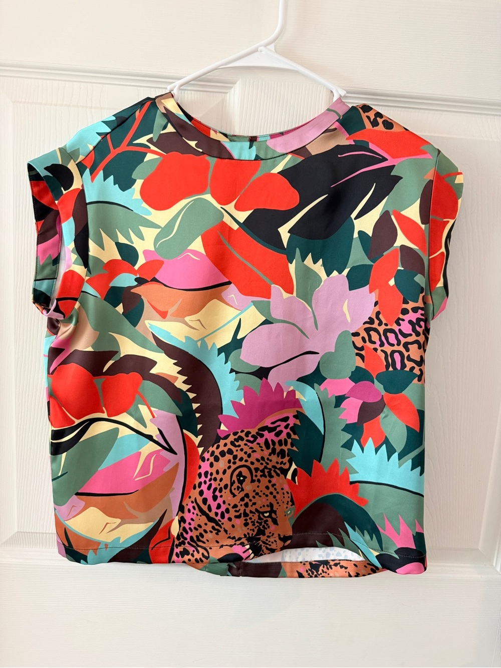 Crosby by Mollie Burch Leo Top. Bold Tropical Print Women's Top - Multi